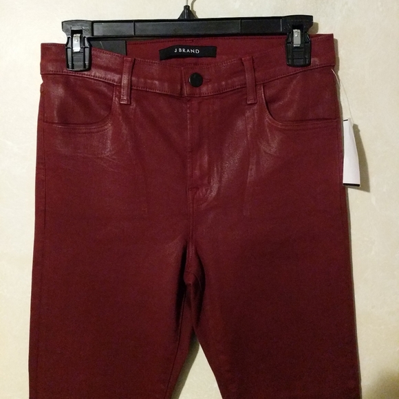 J Brand Alana High Rise Crop Skinny Coated Jeans - Picture 4 of 8